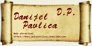 Danijel Pavlica vizit kartica